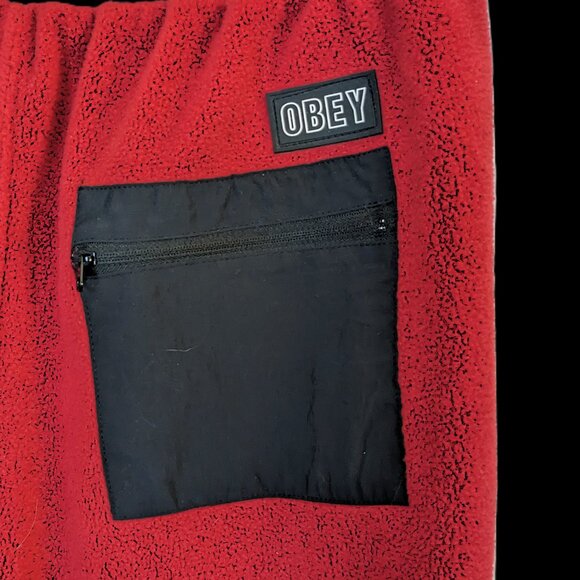 Obey Worldwide Fleece Pants Men's S EUC - Picture 3 of 5